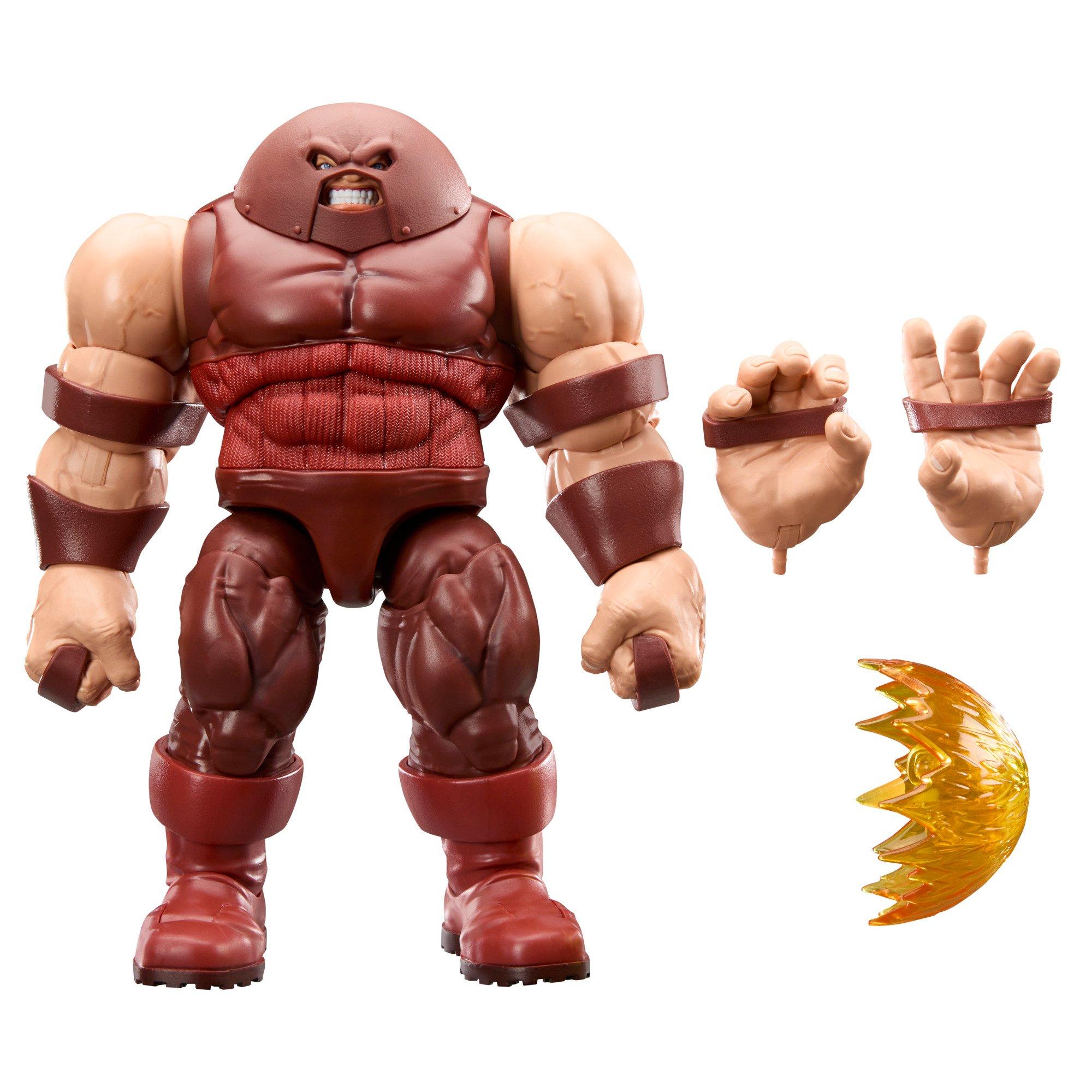 Marvel Legends deluxe Juggernaut action figure with extra hands and energy effect