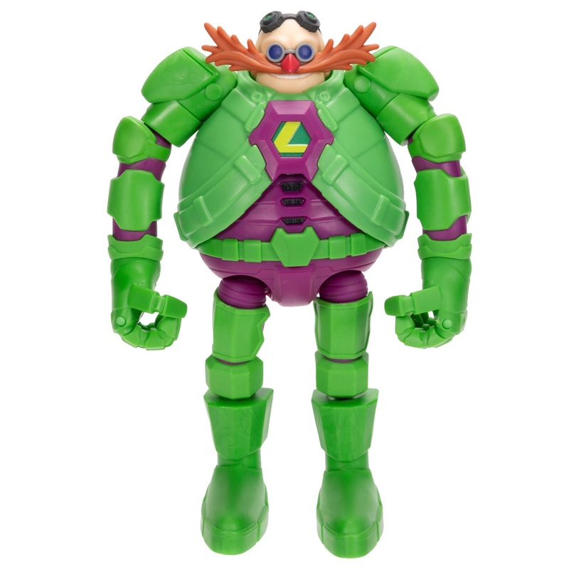 Jakks Pacific Sonic x DC Dr. Eggman as Lex Luthor action figure in green warsuit