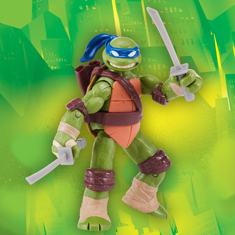 2012 Playmates Leonardo action figure with twin katanas