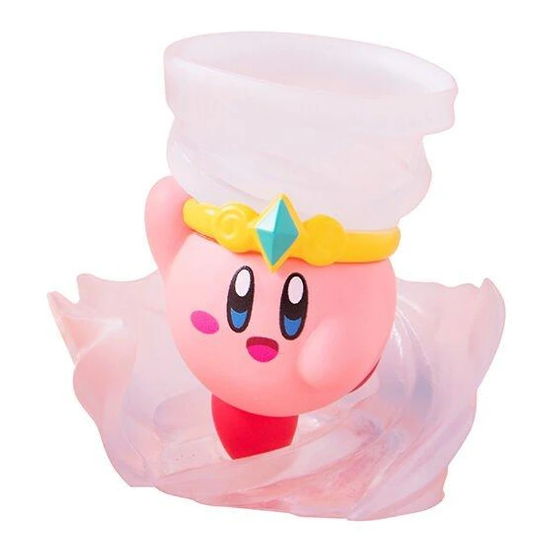 Bandai Kirby figure with swirling clear air tornado ability