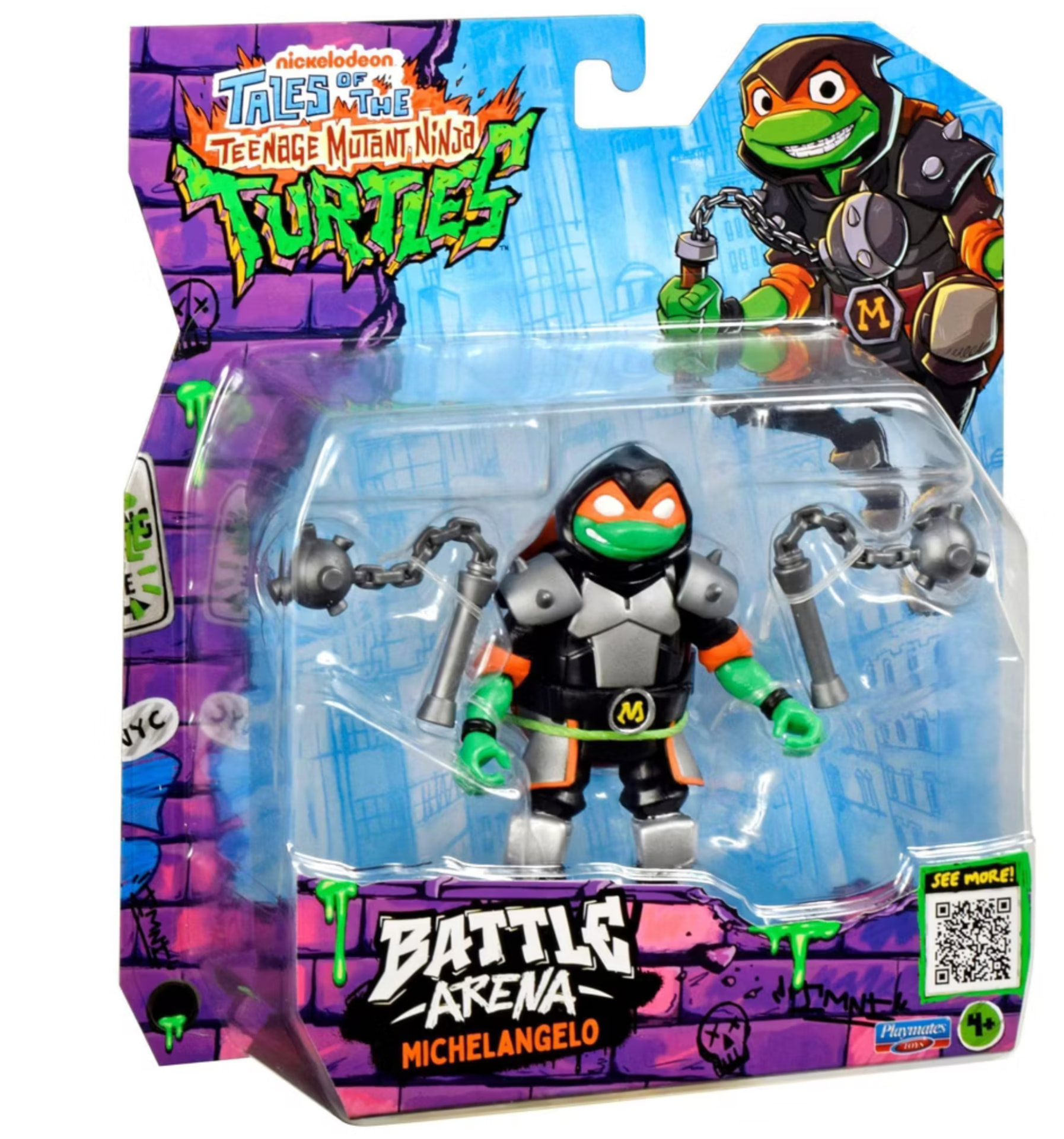 Tales of the Teenage Mutant Ninja Turtles Battle Arena Michelangelo action figure