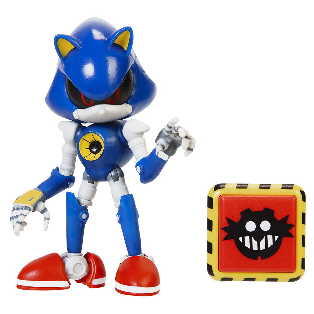 Jakks Pacific Metal Sonic figure with Eggman item box