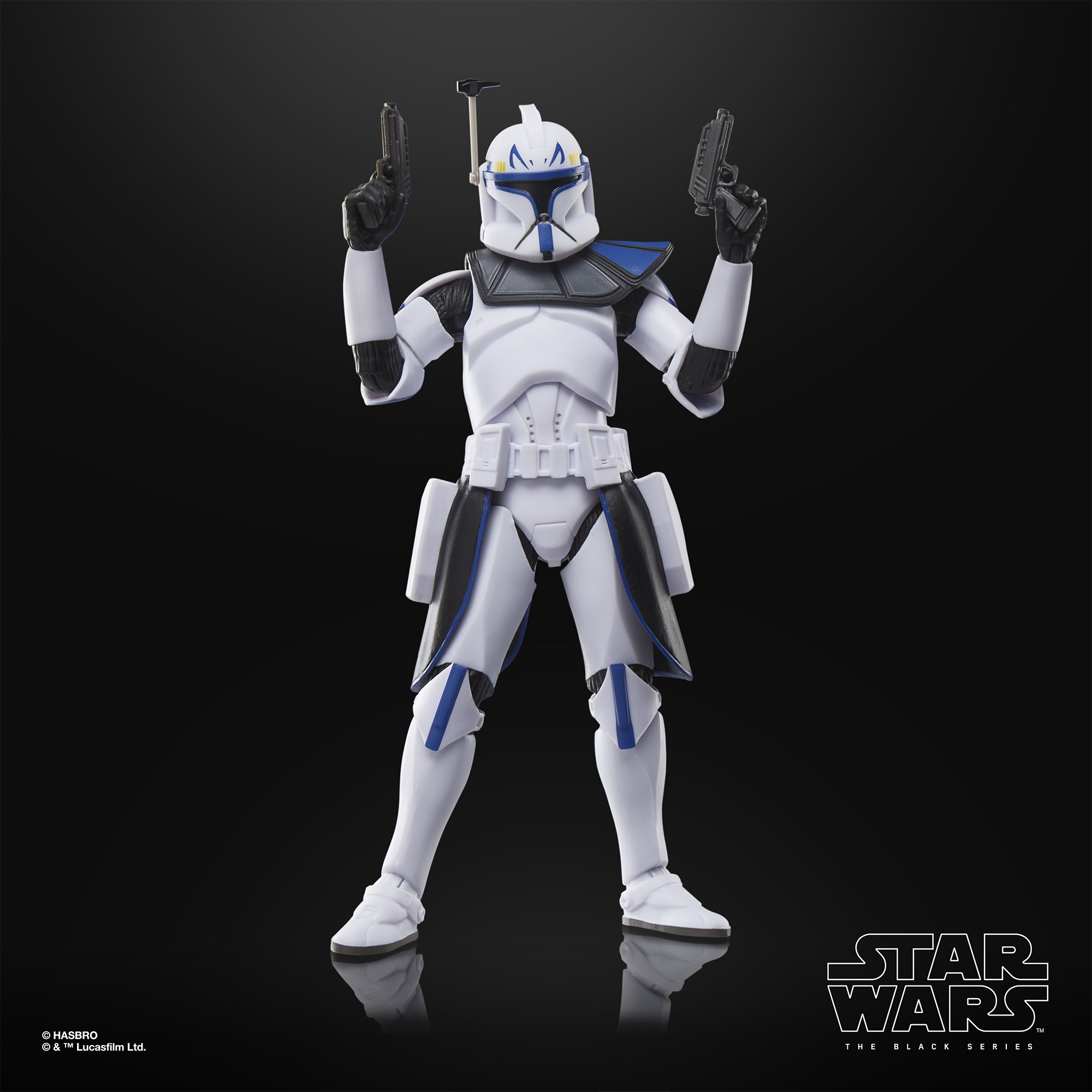 Star Wars The Black Series Captain Rex action figure with dual blasters