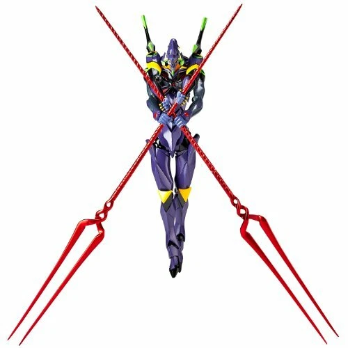 Kaiyodo Revoltech Yamaguchi Evangelion EVA-13 with dual red spears