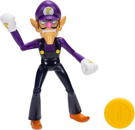 Jakks Pacific Waluigi figure with coin accessory