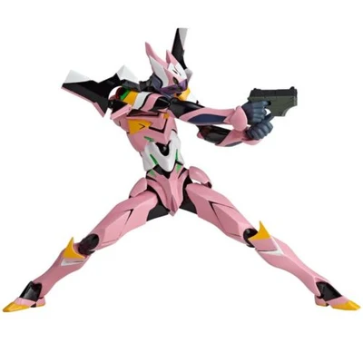 Revoltech Yamaguchi Evangelion Type-08 pink figure holding a pistol