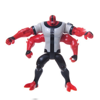 Bandai Ben 10 Four Arms figure with four red arms
