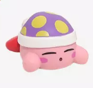Twinchees sleeping Kirby mini figure with nightcap