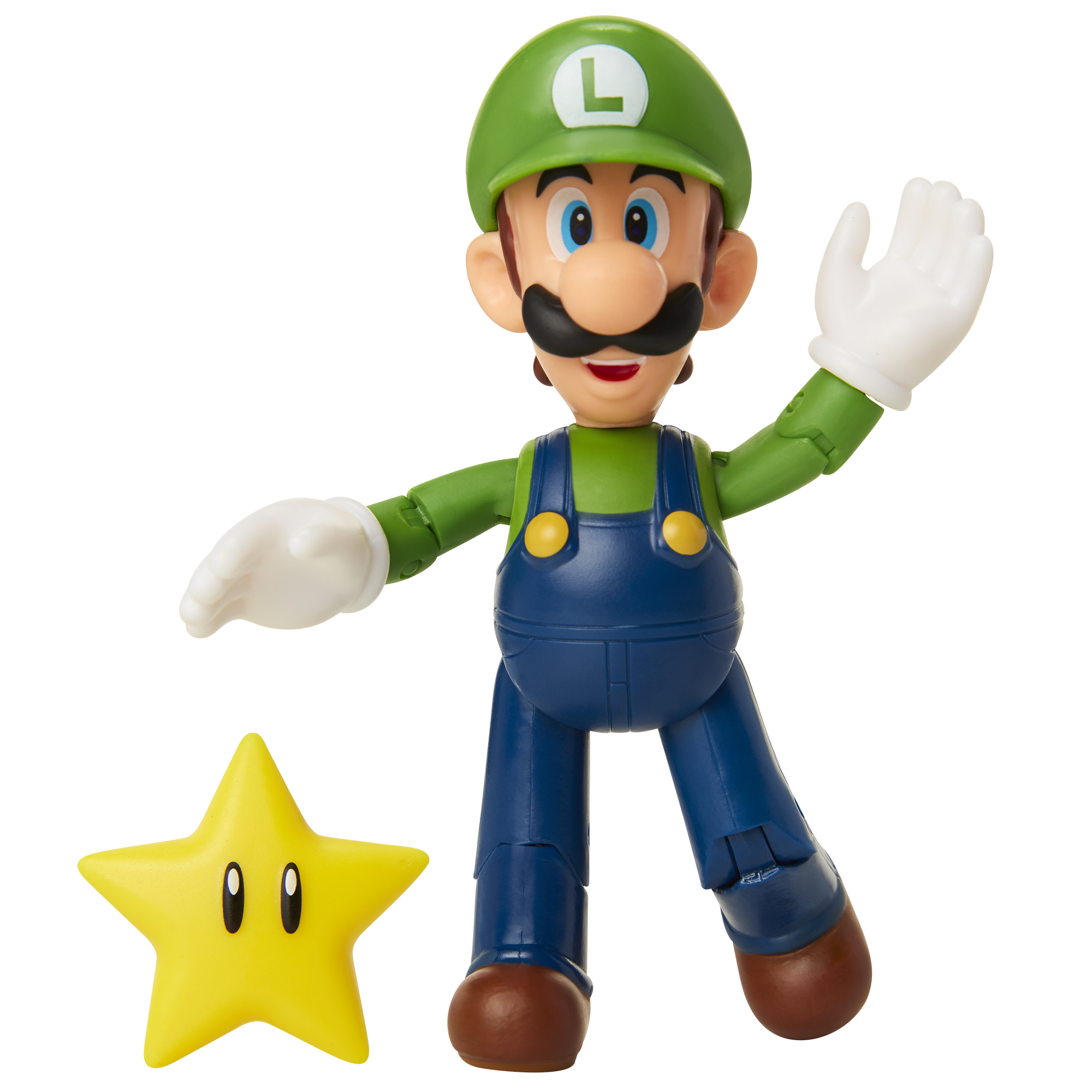 Jakks Pacific Luigi figure with yellow super star accessory