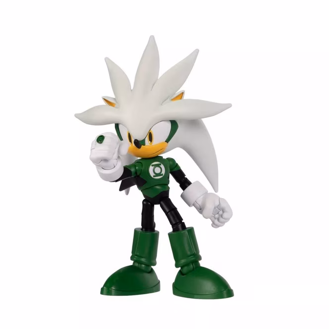 Jakks Pacific Sonic x DC Silver as Green Lantern action figure