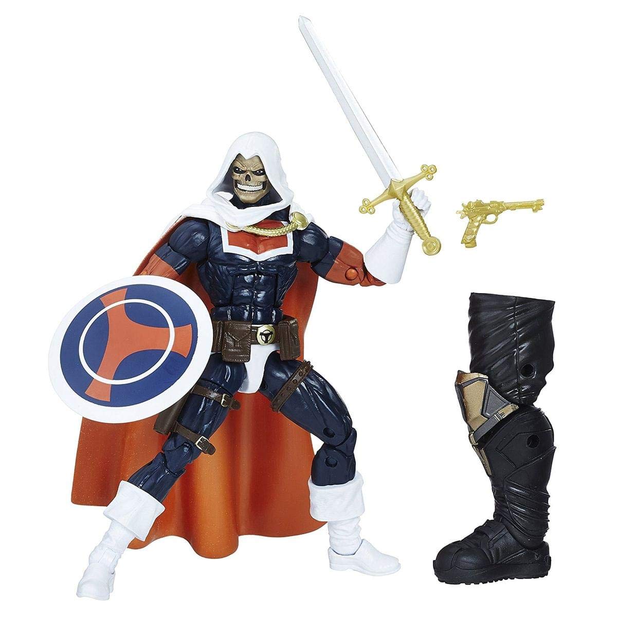 Marvel Legends Taskmaster action figure with sword, pistol, and shield