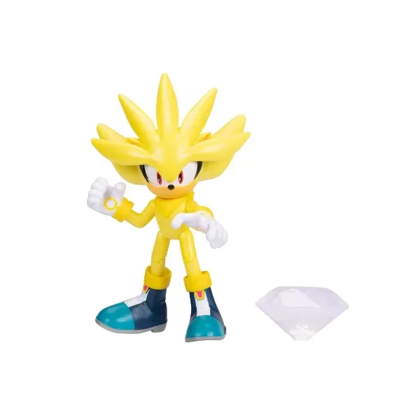 Jakks Pacific Super Silver figure with white Chaos Emerald