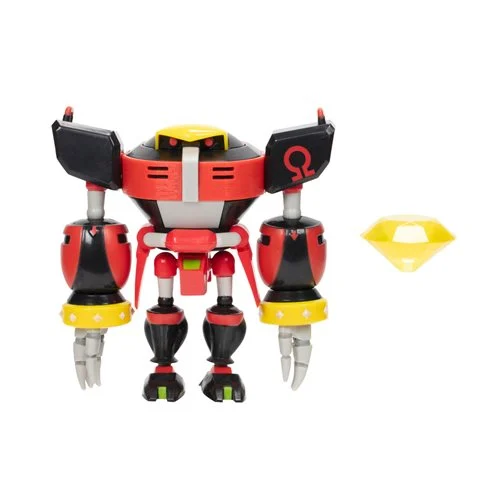 Jakks Pacific E-123 Omega figure with yellow Chaos Emerald