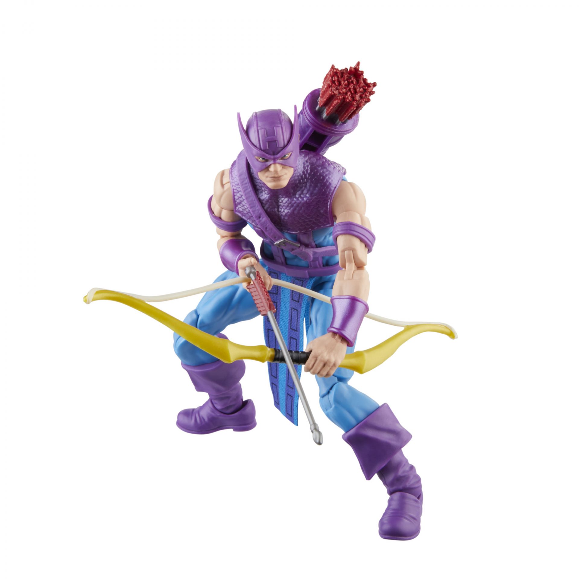Marvel Legends classic Hawkeye action figure with bow and arrows