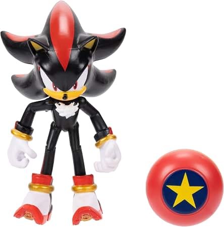 Jakks Pacific Shadow the Hedgehog figure with star spring