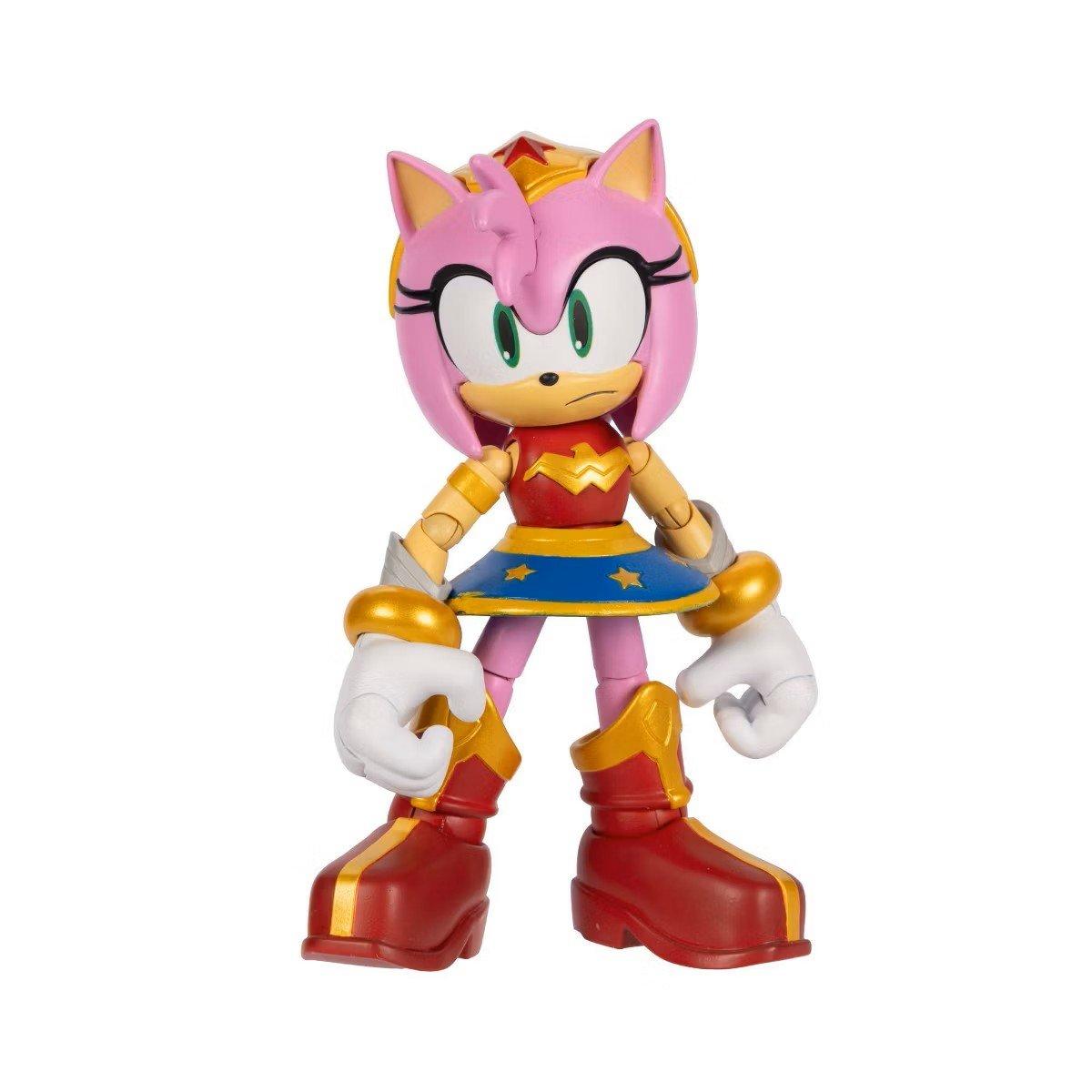 Jakks Pacific Sonic x DC Amy Rose as Wonder Woman action figure