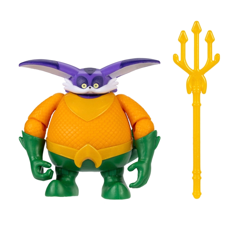 Jakks Pacific Sonic x DC Big the Cat as Aquaman action figure with trident